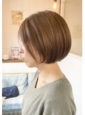 《20代30代40代おすすめ》 大人女性丸みボブ