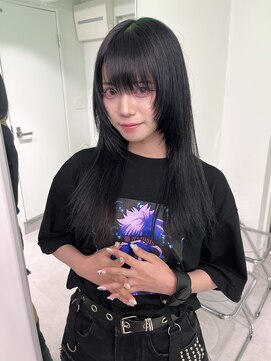 キバ(kva) ▽□□▽ロングレイヤー×ダークブラック