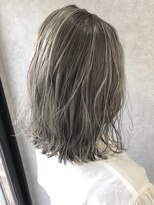 アフェクト 上大岡(affect) 黒髪/グレーベージュ/レイヤーロング/前髪パーマ/上大岡