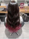 店長今里☆グラデーションカラーピンク☆