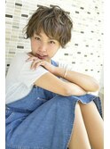 マッシュショート_ショートパーマ_マッシュ/小顔