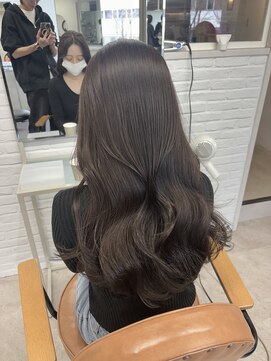 ムク 新宿(muc) オリーブカラー&ナチュラル韓国ヘア