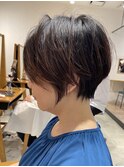 ●大人可愛い30代40代50代小顔マッシュショートボブウルフカット