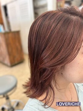 ラブリッシュ(LOVERICHE) ハイライトで柔らかピンクベージュ【浜崎】