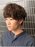 刈り上げなし マッシュ ニュアンスパーマ