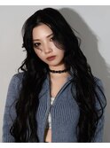ロングリッジパーマ/ブルーブラック/10代20代