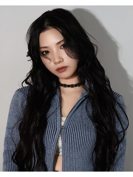 ロビー 表参道(ROBBY) ロングリッジパーマ/ブルーブラック/10代20代