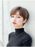 【ナチュラルショート】ソフトブラウン＆ラフレイヤー