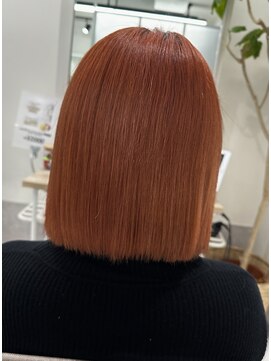 ミエルヘアーエスト 新宿店(mielhair est) オレンジカラー☆【新宿】