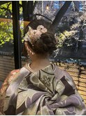 成人式振袖着付け+ヘアセット