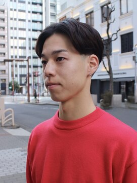 トッド(tod) 【名古屋/丸の内】センターパートニュアンスパーマメンズカット*