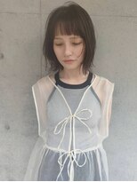 モーメント(moment)&nbsp;★クセ風パーマミディアムミントグレジュ透明感20代30代40代