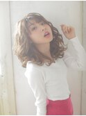 【colors 田宮】ガーリーミルクティーベージュ
