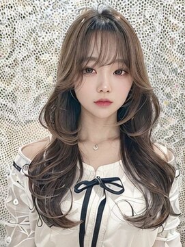 オリンテ バイ レシッド 表参道(orente by rcid) 韓国レイヤーロング美髪グレージュアッシュインナーグレージュ