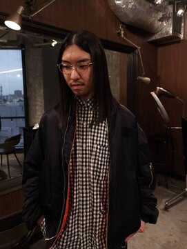 ブロック ジャポン(bloc japon) メンズミディアム切りっぱなしのロブスタイル