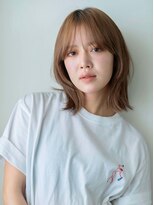 ホーミートウキョウ(HOMIE TOKYO)&nbsp;似合わせカット/小顔/ココアベージュ/ミディアムレイヤーカット