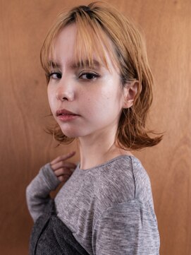 スミス 上野(smith) レイヤーカットハッシュカット顔まわりミディアムロング