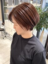 ステア ケース(stair case)&nbsp;大人ショート/ショートボブ/白髪ぼかしハイライト/銀座/武蔵小杉