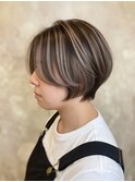 白髪ぼかしハイライト