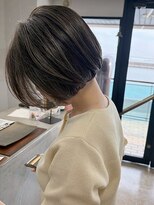 フィルム(FiLMs)&nbsp;透明感ダークグレージュ/ショートボブ/ハイライト