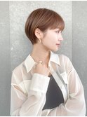 ハンサムショート/丸みショートボブ/20代30代40代50代/顔周り
