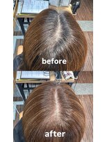 ヘアデザイン シュシュ(HAIRDESIGN Chou Chou produce by ORANGE)&nbsp;ナチュラルハイライト白髪ぼかし