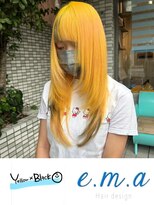 エマヘアデザイン(e.m.a Hair design)&nbsp;イエローカラー