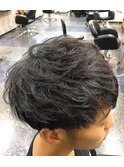 束感×ツーブロックマッシュ