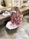 編み込みツインテール・ダウンスタイル