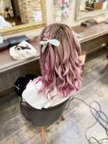 編み込みツインテール・ダウンスタイル