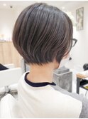 30代40代/大人小顔丸みショートボブ/グラボブ