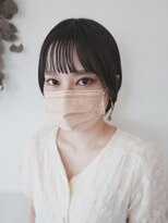 ボアップ 松山店(boappu) #ショートボブ#シースルーバング#黒髪ショート#ショートヘア