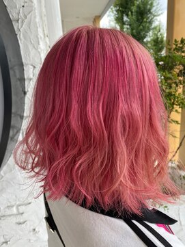 アイコニック 日進梅森台店(ICONIQ) スパニッシュローズピンク×ナチュラルボブ