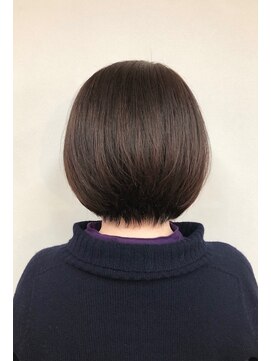 トップヘアー 玉島店(TOP HAIR) 《TOPHAIR 玉島店/ ちゃみ》ショートボブ×ダークブラウン