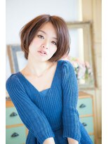 アリエス Aries 上赤江店&nbsp;【Aries上赤江/富山市】☆大人可愛い小顔ひし形ショートボブ☆