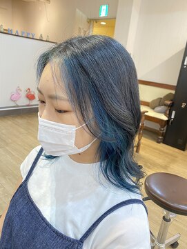 ギフト ヘアー サロン(gift hair salon) ブルーonブルー
