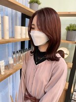 ジーナ セントラル銀座(Zina)&nbsp;外ハネ＊くびれミディ＊クランベリーピンク【ZinaCENTRAL】