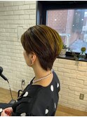 【BUZZbee四ッ井】ハンサムショート×イエローブラウン