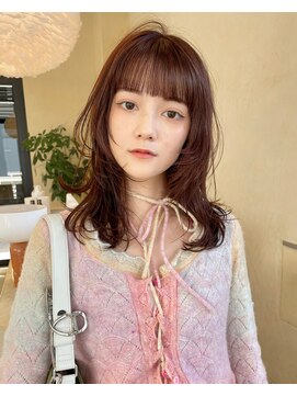 スニュウ(snuw) 【snuw mina】ミディアムレイヤーカット！秋カラー