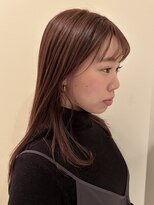 ロングヘア/ストレート/艶髪/暖色/ケアカラー/イルミナ/20代30代