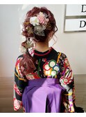 成人式・卒業式/編みポニーhair