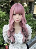 レイヤー×裾カラー