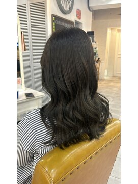 シアン 立川店(Shian) ブリーチなしオリーブカラー