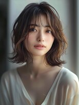 アルトリスト(Altruist Aging×HAIR&SPA)&nbsp;★ダークアッシュ大人ガーリーボブ着物ミディアムレイヤーカット