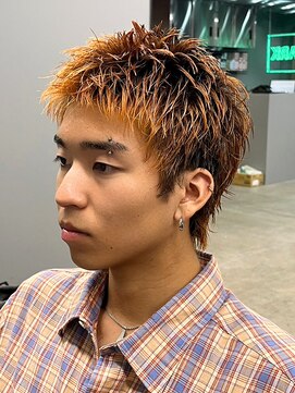 エルマーク 梅田(L-MARK) スパイキーショートザクザクショートアップバングツーブロック