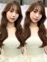 アリュウル 表参道 青山(Allure) 大人可愛いウェーブヘア＊レイヤーカット/小顔前髪カット