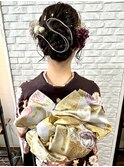 振袖+ヘアアレンジ