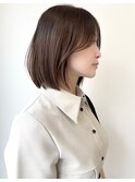 ハイライトバレイヤージュダブルカラーボブカット30代40代 &nbsp;&nbsp;&nbsp;&nbsp;&nbsp;