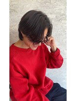 アメラボ 植田山店(Amelab)&nbsp;【センターパート】ナチュラルカラー　レッドカラー