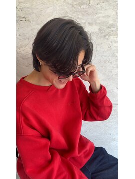 アメラボ 植田山店(Amelab) 【センターパート】ナチュラルカラー　レッドカラー